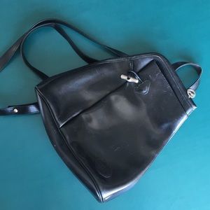 Vintage Leather Longchamp Backpack